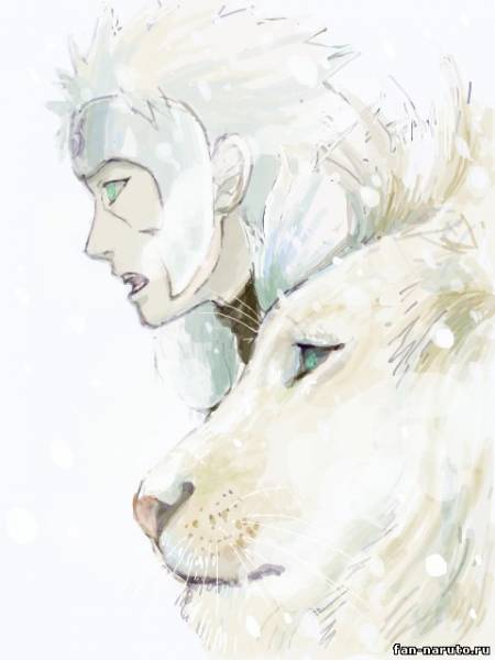 Сенджу Тобирама и белый лев