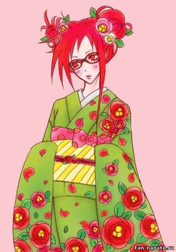 Карин в кимоно