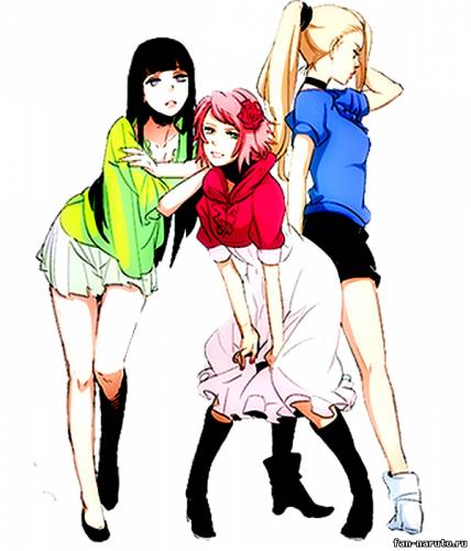 Девушки: Сакура, Ино и Хината